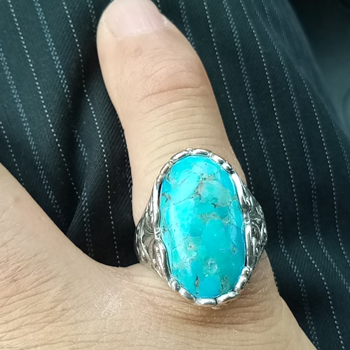 Silver Gemstone Ring